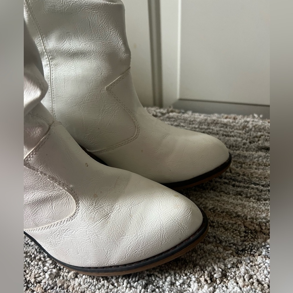 Charles Albert white slouch cowboy boot size 10 women - Picture 15 of 15